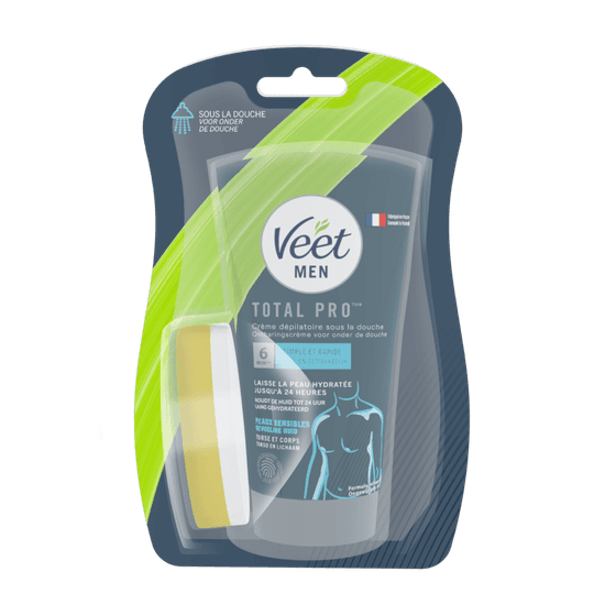 Veet Men Crème Dépilatoire Sous la Douche Peaux Sensibles, 150ml