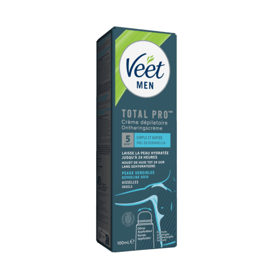 Veet Men Crème Depilatoire Peaux Sensibles - Aisselles, 100ml