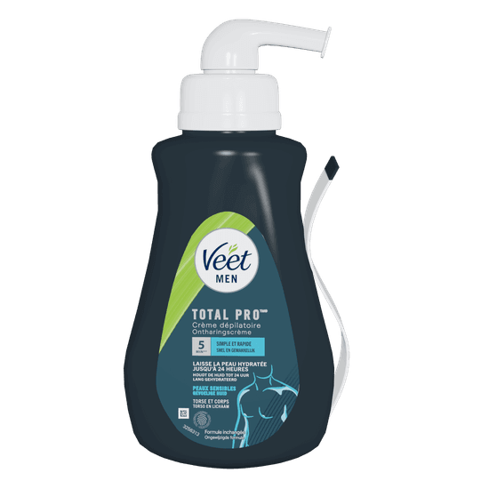 Veet Men Crème Dépilatoire Peaux Sensibles - Torse et Corps, 400ml